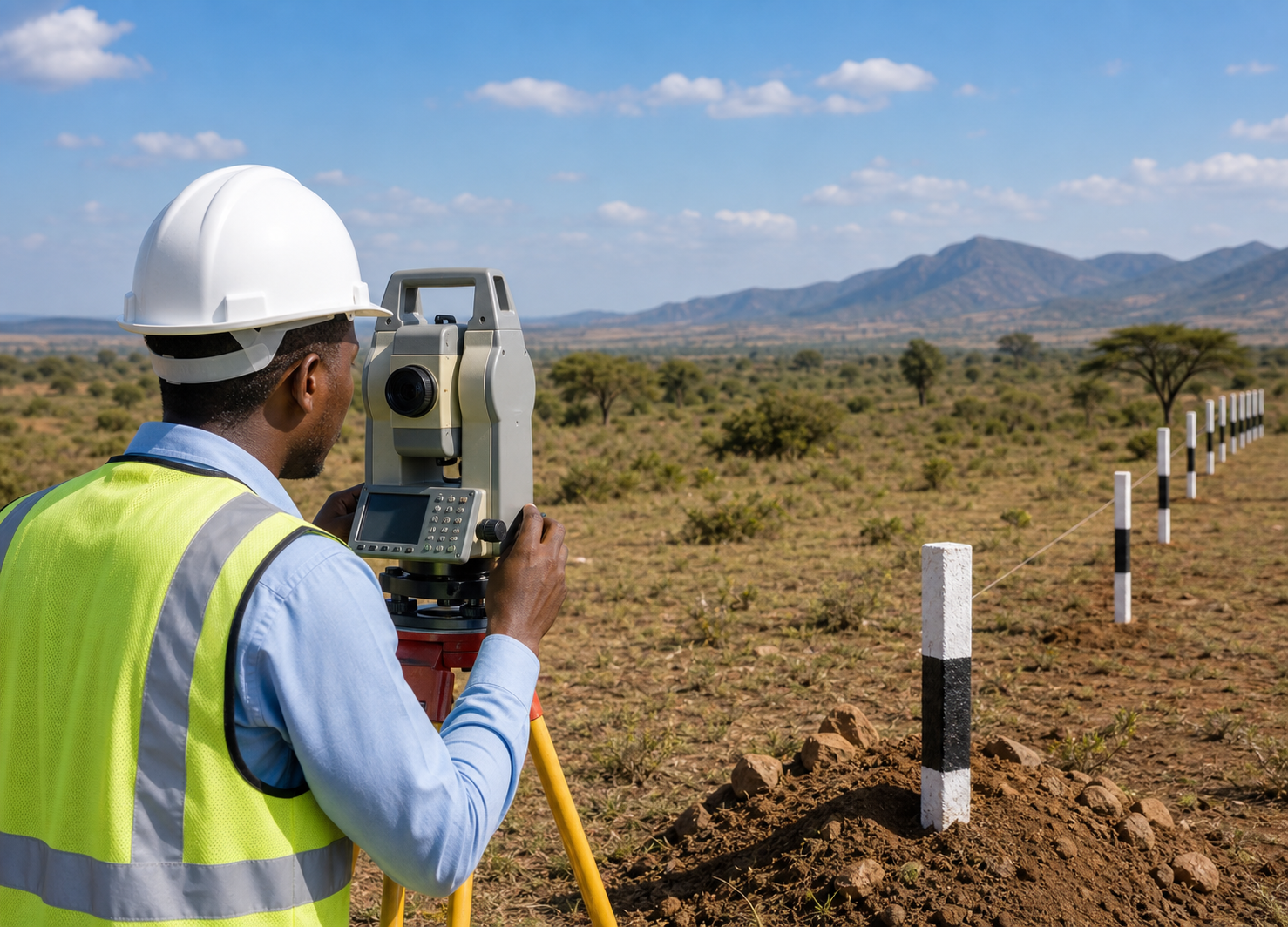 Professional land surveying support in Tanzania